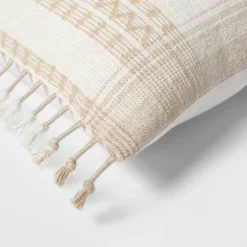 Square Woven Pattern Tassel Decorative Throw Pillow - Threshold™ -Decor House GUEST a812858b ff99 42c1 a68e 3b9b2395cf25