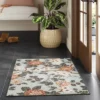 2'x3' Floral High Low Loop Accent Rug Green - Threshold™: Washable Entryway Throw, Indoor Skid-Resistant Rug -Decor House GUEST ab65c094 55e9 4cd1 a79e 4c72a0075f32