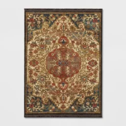 Floral Woven Medallion Persian Rug - Threshold -Decor House GUEST ac21830d 67d9 4c53 ab6f 1d77a33a57a2