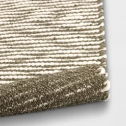 2'x3' Striped Accent Rug Olive Green - Threshold™ -Decor House GUEST ad47d1db e853 4b3b 8e5f 7c55bc62bf38