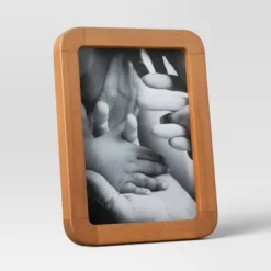 Rounded Corner Medium Wood Single Image Table Frame Brown - Threshold™ -Decor House GUEST aeaeb5b7 44c7 47fb 8eca 6a931e23c090