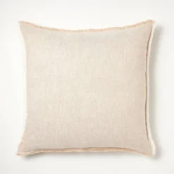 Oversized Reversible Linen Square Throw Pillow With Frayed Edges - Threshold™ Designed With Studio McGee -Decor House GUEST b24eae29 d0b8 4a56 a4ef 09c04c3955b4