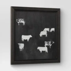 (Set Of 2) 12" X 12" Cow Collection II Framed Wall Canvases - Threshold™ -Decor House GUEST b344498b 2140 4a52 b3be 29b42cd41f2d