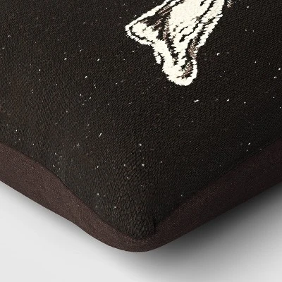 Oversize Skull And Crossbones Woven Cotton Lumbar Halloween Throw Pillow Black - Threshold™ 5 Oversize Skull And Crossbones Woven Cotton Lumbar Halloween Throw Pillow Black - Threshold™ - Image 3
