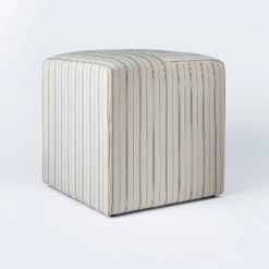 Lynwood Square Upholstered Cube - Threshold™ Designed With Studio McGee -Decor House GUEST b4c05613 02fb 4836 9f47 a7512f9a187c