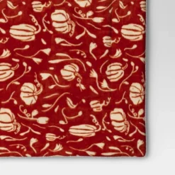 Mini Pumpkin Printed Plush With Shearling Reverse Throw Blanket - Threshold™ -Decor House GUEST b60a419a 1e21 4dc8 bddb 5d71211cccc0