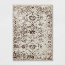 Stanfield Companion Distressed Scroll Area Rug Cream - Threshold™ -Decor House GUEST b74ab137 f2ff 4b36 b8e3 bf739ab63350