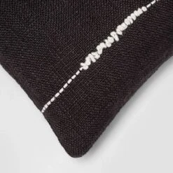 Embroidered Thin Line Lumbar Throw Pillow - Threshold™ -Decor House GUEST b7e12c01 237d 4006 83c6 49ec7e93bc61