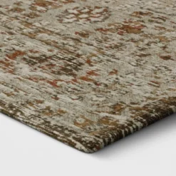 Oakton Jacquard Chenille Area Rug Rust - Threshold™ -Decor House GUEST b9d5ac3f 583b 4602 964c 6d3807587392