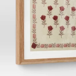 (Set Of 2) 16"x 20" Embroidered Floral Textile Wall Decors Neutrals - Threshold™ -Decor House GUEST ba7a64e4 cf00 4711 897a 1248fce0b7bd