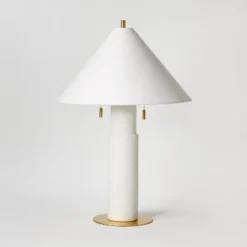 Ceramic Table Lamp With Tapered Shade White - Threshold™ Designed With Studio McGee -Decor House GUEST bb7258ec 5cd1 4f4f 84fa 7992eea042f1