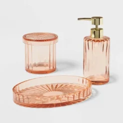 Colored Glass Bath Tray Pink - Threshold™ -Decor House GUEST bc054f15 5a3e 4490 a106 ac30506c0fba