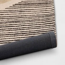 5'x7' Color Blocked Linear Area Rug Tan/Black - Threshold™ 7 5'x7' Color Blocked Linear Area Rug Tan/Black - Threshold™ -Decor House GUEST bc07bfa8 4c0c 4adf 82b3 6c98ab667224