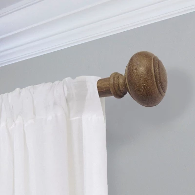 Curtain Rod Faux Wood - Threshold 4 Curtain Rod Faux Wood - Threshold - Image 2