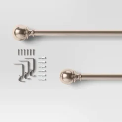 Ball Double Curtain Rod - Threshold™ -Decor House GUEST bc637dbd 6694 48d7 877e 44601a26f7d4