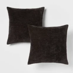 2pk Chenille Square Throw Pillows - Threshold™ -Decor House GUEST bdea0f6e 1816 4d8e 815f 6f253cfd7c48