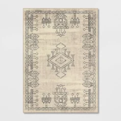 Hancock Distressed Center Motif Rug Beige - Threshold™ -Decor House GUEST be876dc4 ac47 4320 bfe0 7a03c9caedf2