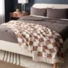 60"x80" Woven Cotton Checkered Bed Throw - Threshold™ -Decor House GUEST c1c3fabe ecff 49f7 9bea c7095211af79