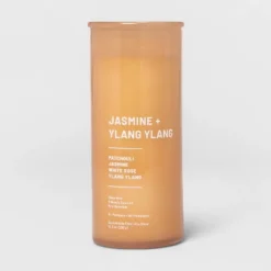 Glass Jar Jasmine And Ylang Candle Orange - Threshold™ -Decor House GUEST c21f6022 6fda 4008 ae97 6a0c8e980a8a