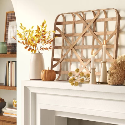 24" X 36" Tobacco Basket Wall Sculpture Brown - Threshold™ 3 24" X 36" Tobacco Basket Wall Sculpture Brown - Threshold™