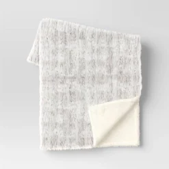 Tipped Snow Leopard Faux Fur Reversible Throw Blanket - Threshold™ 12 Tipped Snow Leopard Faux Fur Reversible Throw Blanket - Threshold™ -Decor House GUEST c303768f cfca 4ae0 bbca c059d0efc6f0