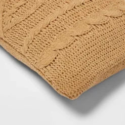 Oversized Cable Knit Chenille Throw Pillow - Threshold -Decor House GUEST c326d2d5 b319 42ab 92b1 ef4f1bc0e54f
