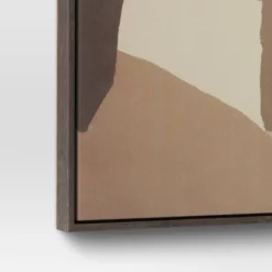 30" X 24" Abstract Framed Canvas Tan - Threshold™ -Decor House GUEST c33e5e28 ce28 4cb8 8db5 01e7c61d78bf