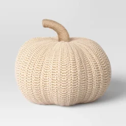 Knit Pumpkin With Jute Stem Novelty Throw Pillow - Threshold™ -Decor House GUEST c4bd297b 21fe 4f08 8bc1 aa87a7a10a2a