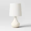 21.75"x11.5" Montreal Wren Assembled Table Lamp White - Threshold™: Ceramic Base, No Assembly Required -Decor House GUEST c58fb750 83fe 40a7 be80 05100a364310 1