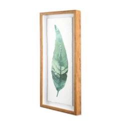 (Set Of 3) 28"x12" Framed Leaves Decorative Wall Art White - Threshold™ -Decor House GUEST c5e9b8e6 0d03 4546 a2ff 5780b3b021fd