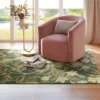 5'x7' Floral Handtufted Area Rug Dark Green - Threshold™ -Decor House GUEST ca5b83b9 22b5 4504 9daa cd6054cdcf71