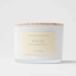 Wood Lidded Glass Wellness Focus Candle - Threshold™ -Decor House GUEST ccaaeff8 d438 4560 918b 7bc307fe7418