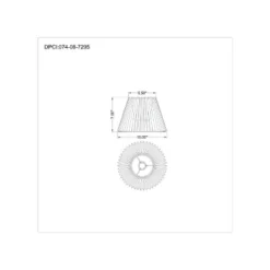 Small Pleated Lamp Shade White - Threshold™: Empire Shape, Cotton/Nylon, 7" H -Decor House GUEST cdc65132 59d3 474f b824 1eb935235c85