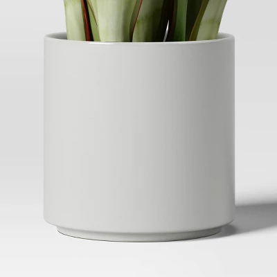 Large Artificial Snake Plant - Threshold™: 21" Faux Flora In Stoneware Pot For Indoor Decor 4 Large Artificial Snake Plant - Threshold™: 21" Faux Flora In Stoneware Pot For Indoor Decor - Image 2