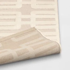 5'x7' High Low Geo Area Rug Ivory - Threshold™ 7 5'x7' High Low Geo Area Rug Ivory - Threshold™ -Decor House GUEST cf32db0d 719d 47eb 87d0 8a5229916cb6