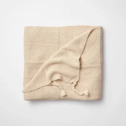 Windowpane Knit Throw Blanket With Tassels - Threshold™ Designed With Studio McGee -Decor House GUEST cfcc0bd1 9145 44d1 8936 b585b371ea06