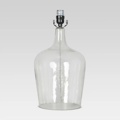 Artisan Glass Jug Large Lamp Base Clear - Threshold 3 Artisan Glass Jug Large Lamp Base Clear - Threshold