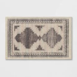 Cromwell Washable Printed Persian Style Rug Tan - Threshold™ -Decor House GUEST d5ac0ca8 2c7a 4b98 a5ae 923d914fb85f