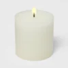 Pillar Candle Soft Cotton White - Threshold™ -Decor House GUEST d704624a 777a 4525 aad1 618eb9262130