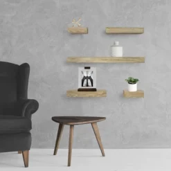 Set Of 5 Wall Shelf Natural - Project 62™ -Decor House GUEST d882c438 66df 4701 aa13 e4172710e1dc