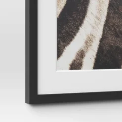 20" X 16" 2pc Zebra Close Up Glass Framed Wall Posters - Threshold™ -Decor House GUEST dd1b5e01 038d 4685 be4a 6547c3adc628