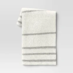 Cozy Feathery Knit Border Striped Throw Blanket - Threshold™ -Decor House GUEST deff6a87 19dd 46ab 888a 2b4dd331f69e