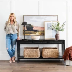 Lynwood Square Upholstered Cube - Threshold™ Designed With Studio McGee -Decor House GUEST e21695fa bd2c 4e16 af34 2c8522be636c