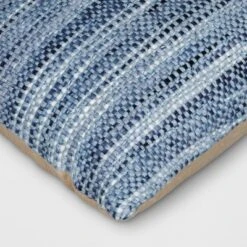 Oversized Lumbar Woven Pillow Blue - Threshold™ -Decor House GUEST e21dd3af f231 4058 be50 7cc6352dc91a