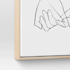 (Set Of 2) 16" X 20" Hands Framed Canvas - Threshold™: Modern Wall Art, Vertical Orientation, Sawtooth Back -Decor House GUEST e22d1f57 9d83 4888 945a f14ef5534db3