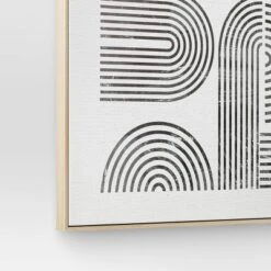 45" X 55" Line Art I Framed Kraft Wall Canvas - Threshold™ -Decor House GUEST e4499747 11ac 48ec bdf9 19d39f85fafe