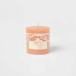 Ribbed Pillar Pumpkin Spice Candle - Threshold™ -Decor House GUEST e467f067 2ab8 486b 8756 c7488700fa1b