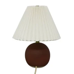 Oval Table Lamp With Pleated Shade (Includes LED Light Bulb) Red - Threshold™ Designed With Studio McGee -Decor House GUEST e5143a64 39d0 4be9 a866 b25ebc7adbda