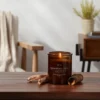 9oz Lidded Amber Glass Jar Crackling Wooden Wick Sandalwood And Smoke Candle - Threshold™ -Decor House GUEST e5f76fa4 d7bf 43bc a457 7d37137c20a8