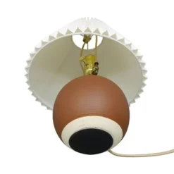 Oval Table Lamp With Pleated Shade (Includes LED Light Bulb) Red - Threshold™ Designed With Studio McGee -Decor House GUEST e90ec3ad c080 47dd 8d10 8de186c583b9